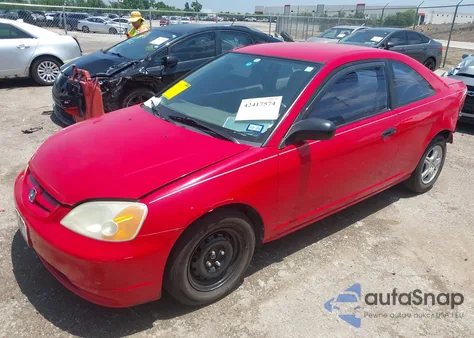 2001 Honda Civic Lx из США, поврежденный, VIN 1HGEM22581L077862